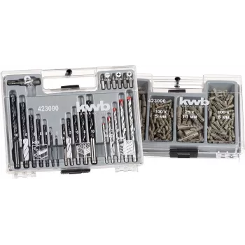 KWB 423090 assortiment de fixations, 300 pièces