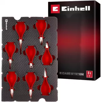 Einhell 370523 Insert d'outils E-Case – ensemble de 8 pinces de précision pour E-Case S-F