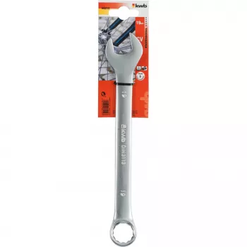 Clé mixte kwb 460219 19 mm acier chrome-vanadium DIN 3113