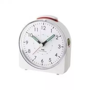 Réveil lumineux Sunrise TFA DOSTMANN 60.1508.02 avec radio FM, LED multicolore, double alarme, port de charge USB, blanc
