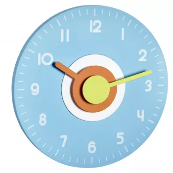 Horloge murale design TFA Dostmann 60.3015.06 bleu clair