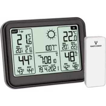 Station météo sans fil TFA Dostmann MEMO 35.1141.01 avec prévisions sur 12-24 heures