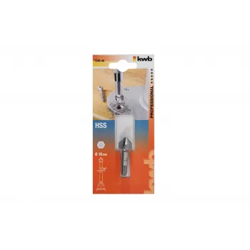 Fraise à chanfreiner HSS KWB 704840 16 mm, 90°, 3 lèvres, queue cylindrique