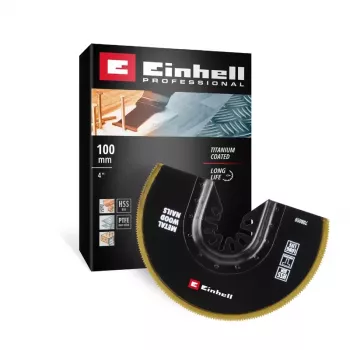 Einhell 708059 lame de scie plongeante BIM-TI 100 mm bimétal pour outils multifonctions oscillants, 1 pièce