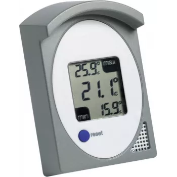 Thermomètre intérieur numérique TFA DOSTMANN 30.1017.10 avec indicateur de niveau de confort, blanc