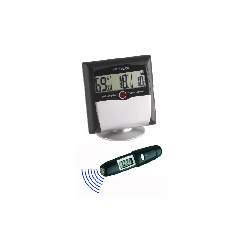 TFA Dostmann 95.2008 station météo numérique noire