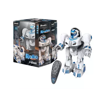 Revell Control T-Giant robot RC - 2,4 GHz, lanceur de disques en mousse, effets LED, blanc/gris/orange 24700