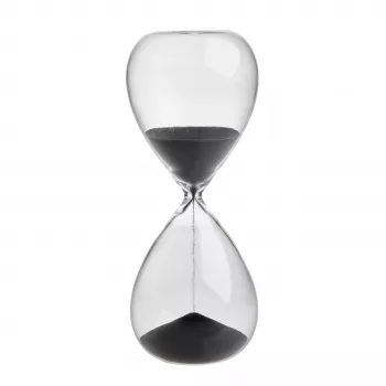 Sablier TFA Dostmann transparent, anthracite analogique (18.6009.10.90)