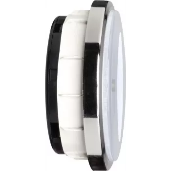 TFA Dostmann 60.3543.02 horloge encastrable radio-pilotée, lunette chromée brillante, cadran 90 mm