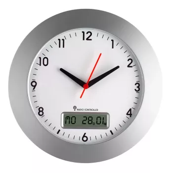 Horloge murale radio-pilotée TFA DOSTMANN 98.1092 300 mm blanc
