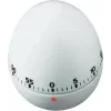 TFA DOSTMANN Minuteur de cuisine en forme d'œuf, mécanique, blanc, 60 minutes, alarme sonore, 60 x 74 mm 38.1002