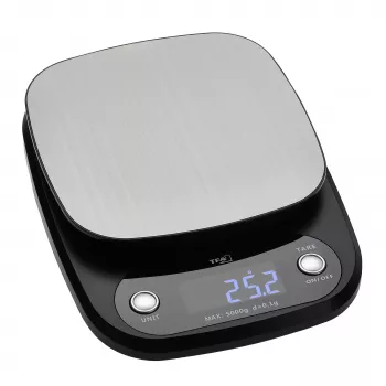 TFA Dostmann APPLE PIE balance de cuisine numérique, capacité 5 kg, graduation 1 g, anthracite 50.2005.10