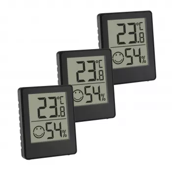 TFA Dostmann Thermo-hygromètre numérique noir (30.5039.01.03)