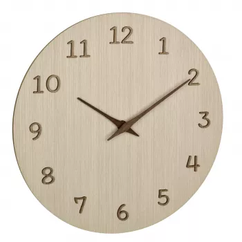 Horloge murale à quartz TFA Dostmann 60.3072.01 298 mm bois clair