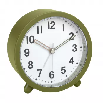Réveil à quartz TFA Dostmann 60.1043.04 vert olive