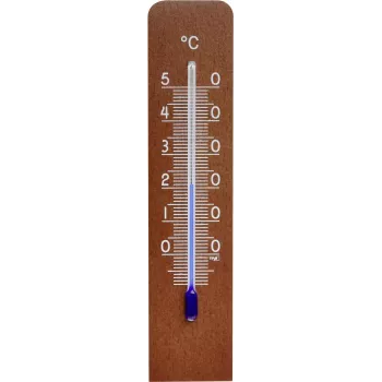 TFA Dostmann Thermomètre d'intérieur analogique noyer (12.1057.03)