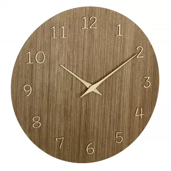 Horloge murale à quartz TFA Dostmann 60.3072.23 298 mm bois foncé