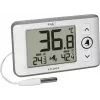 Thermomètre professionnel numérique TFA Dostmann LT 202 avec sonde à câble, blanc 30.1052.02