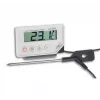 Thermomètre numérique TFA Dostmann 30.1033 avec mémoire min/max, blanc/argent
