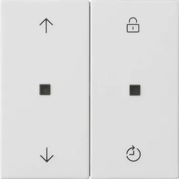 Module de commande de store Gira System 3000 avec fonction mémoire, blanc pur brillant 536327