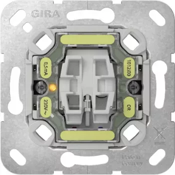 GIRA 312200 Insert de bouton-poussoir de commande Arrêt 2 pôles, interrupteur à impulsion