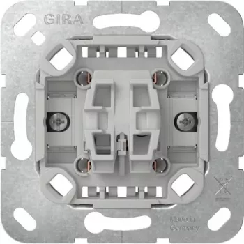 GIRA Insert de bouton-poussoir, 1 pôle NO, 10 A, encastré, System 55 312700