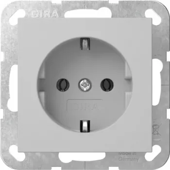 Gira System 55 Insert de prise SCHUKO, gris 4466015