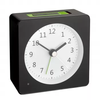 TFA Dostmann 60.1031.01 Réveil à quartz noir
