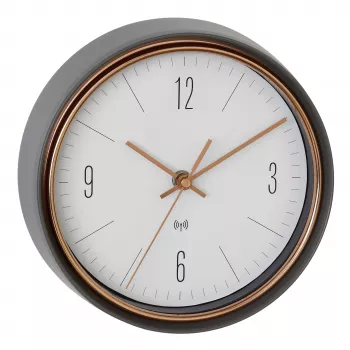 TFA Dostmann 60.3547.10 Horloge murale radio-pilotée 22,3 cm gris cuivre
