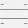Ensemble de boutons bascule 3 postes Gira 575327 pour Touch Sensor 4, System 55, blanc pur