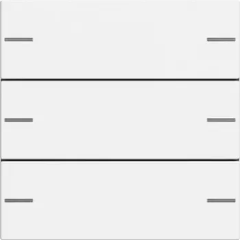 Ensemble de boutons bascule 3 postes Gira 575327 pour Touch Sensor 4, System 55, blanc pur