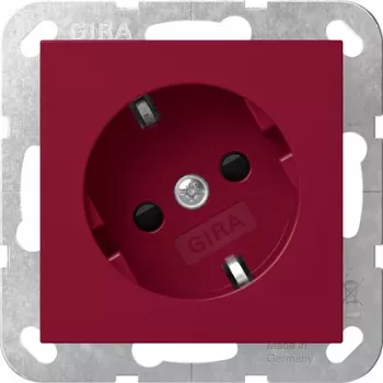 Prise SCHUKO Gira 4418108 à 30° avec protection accrue contre les contacts, System 55, blanc pur