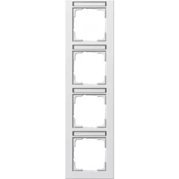 Cadre de finition 1 poste GIRA 111429 blanc pur brillant System 55
