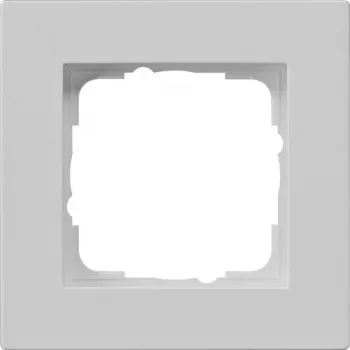 Cadre de recouvrement Gira System 55 1 poste plat gris 0211375