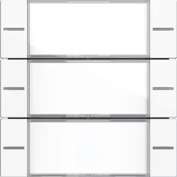 Ensemble de boutons bascule Gira 577303 3 postes pour Tastsensor 4, blanc pur brillant