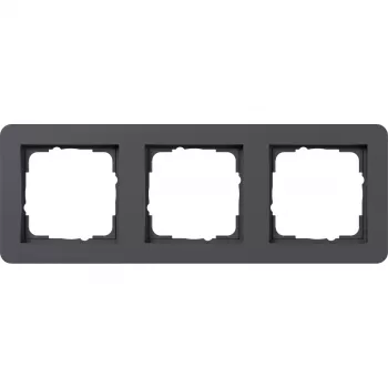 Cadre de recouvrement Gira E1, 3 postes, anthracite (0213152)