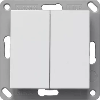 Gira émetteur mural Bluetooth 2 voies blanc pur satiné 246203