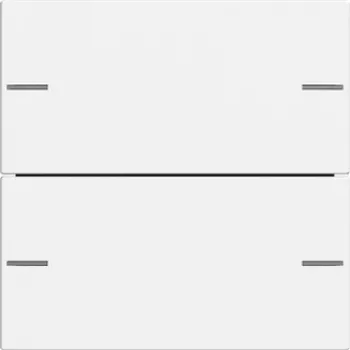GIRA 575227 Rocker Set 2-Gang for Touch Sensor 4, System 55, Pure White Glossy