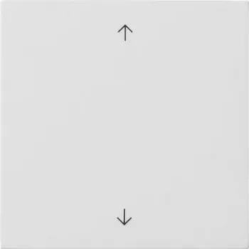 Gira 5361112 Rocker Switch Cover with Arrow Symbols for Blind and Shutter Control, Pure White Glossy