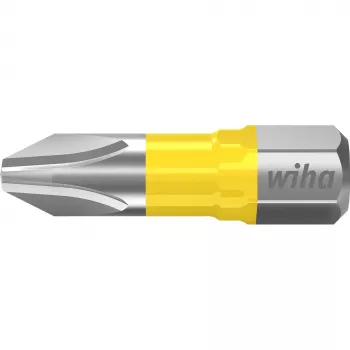 Embout de puissance Wiha 42294 Phillips PH2 x 25 mm, queue hexagonale 1/4 inch, acier molybdène-vanadium