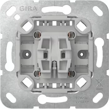 Mécanisme d'interrupteur va-et-vient GIRA 381700, à encastrer, 10 A, 250 V, bornes à vis, sans griffes, pour System 55