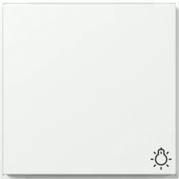 Gira TX44 Rocker with Light Symbol, Pure White Silk Matte 328566