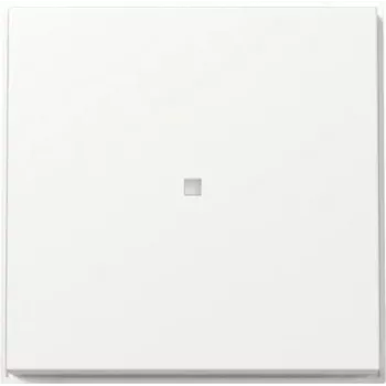 Bouton Gira TX44 avec fenêtre de contrôle, blanc pur satiné 329066