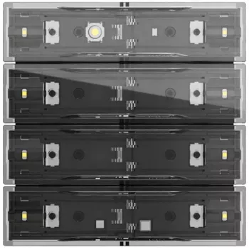 Panneau tactile KNX Gira Tastsens.4.70 Komfort 4f OneKNX 534400 avec 4 touches capacitives et écran couleur
