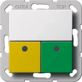 GIRA 291503 Ensemble d'appel d'urgence pour bureau de service System 55 blanc pur