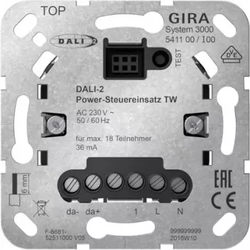 Module de puissance Gira System 3000 DALI-2 pour Tunable White 541100