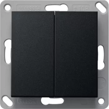 Gira émetteur mural BT 2 voies noir 2462005