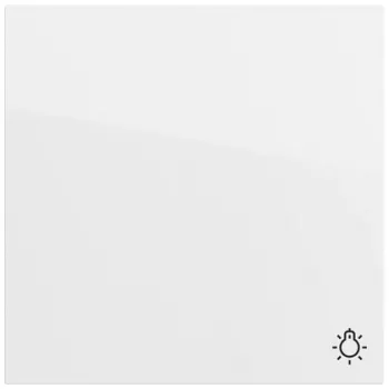 GIRA 328570 Bouton bascule avec symbole lumineux, blanc pur