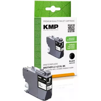 KMP cartouche d'encre noire remanufacturée pour Brother LC421XLBK (MFC-J1010DW, 500 pages, 14 ml) 1548,4001