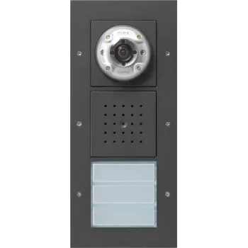 Station de porte vidéo Gira en saillie 3 postes anthracite 127067